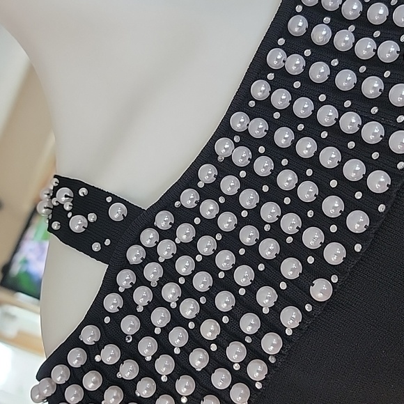 AD originals. off the shoulder pearl trimmed top. - Picture 2 of 8